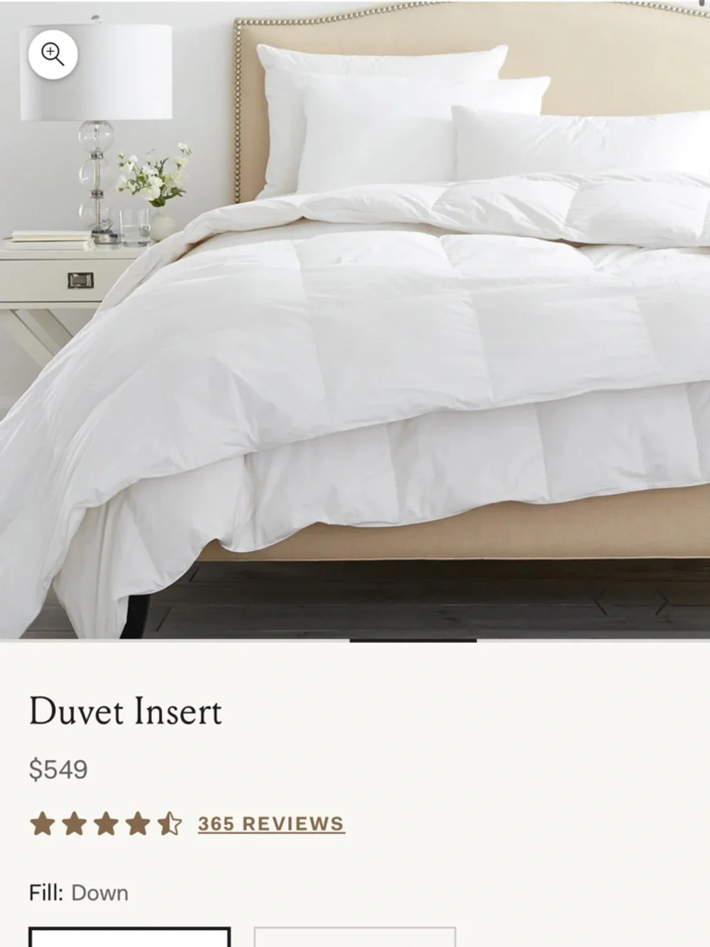Down Duvet Insert - King/Cal. King / Midweight - Picture 1 of 7